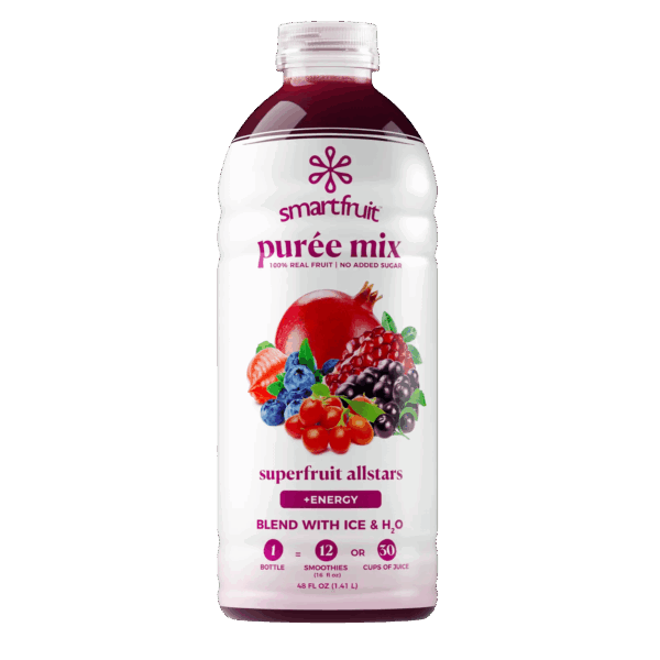 Smartfruit Superfruit Allstars Puree Mix bottle