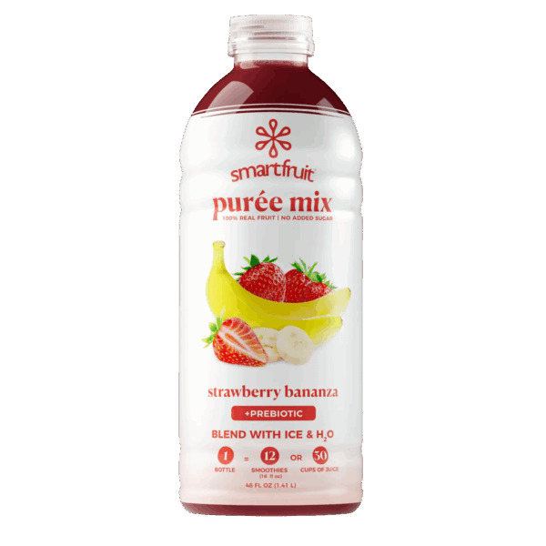 Smartfruit Strawberry Bananza Puree Mix bottle