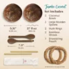 Jumbo coconut bowl kit contents