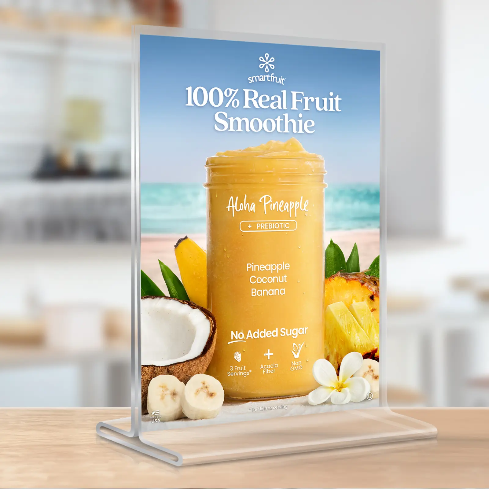 Aloha Pineapple Puree Mix flavor card