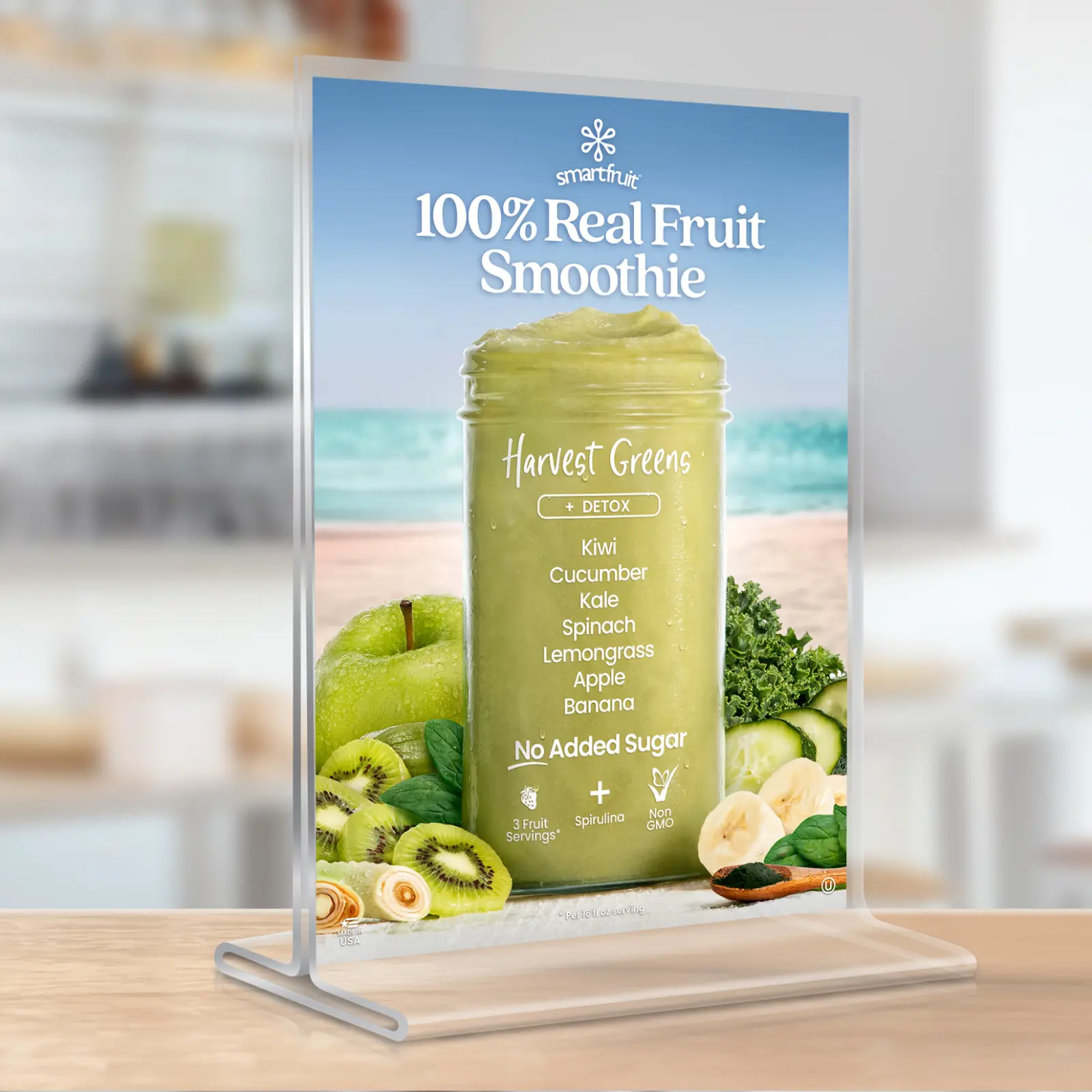 Harvest Greens Puree Mix flavor card