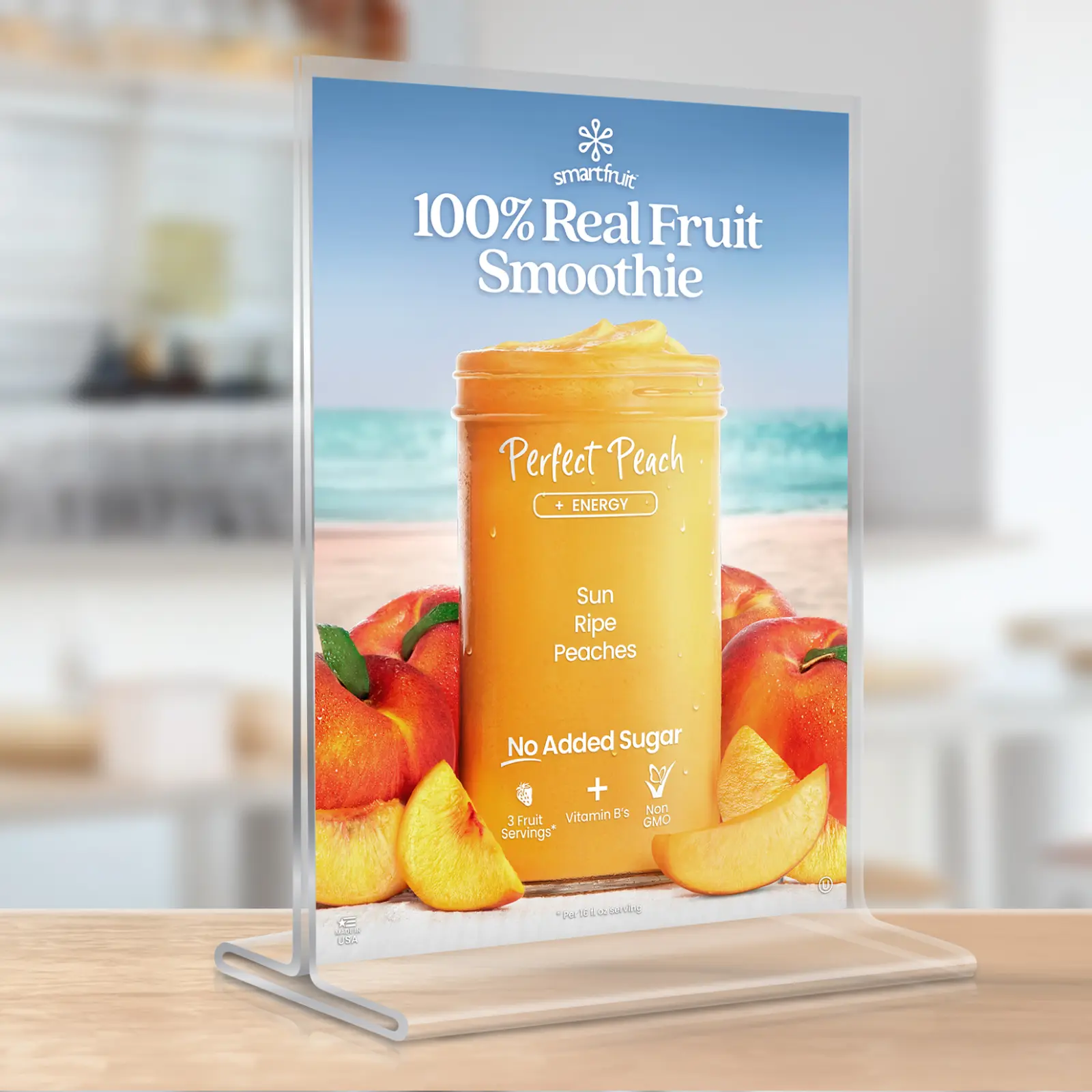 Perfect Peach Puree Mix flavor card