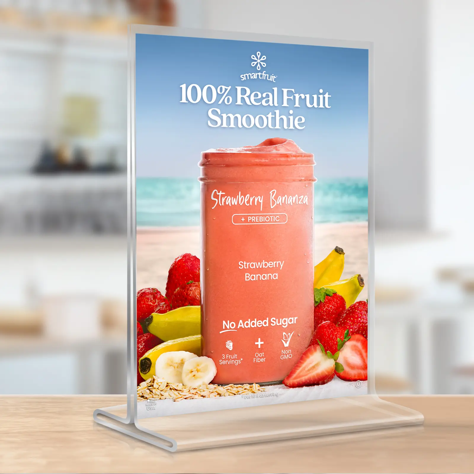 Strawberry Bananza Puree Mix flavor card