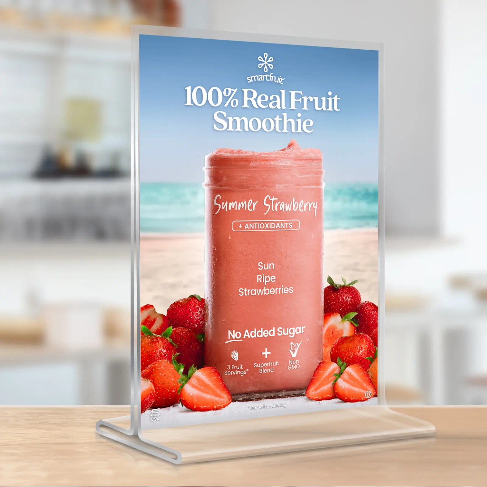 Summer Strawberry Puree Mix flavor card