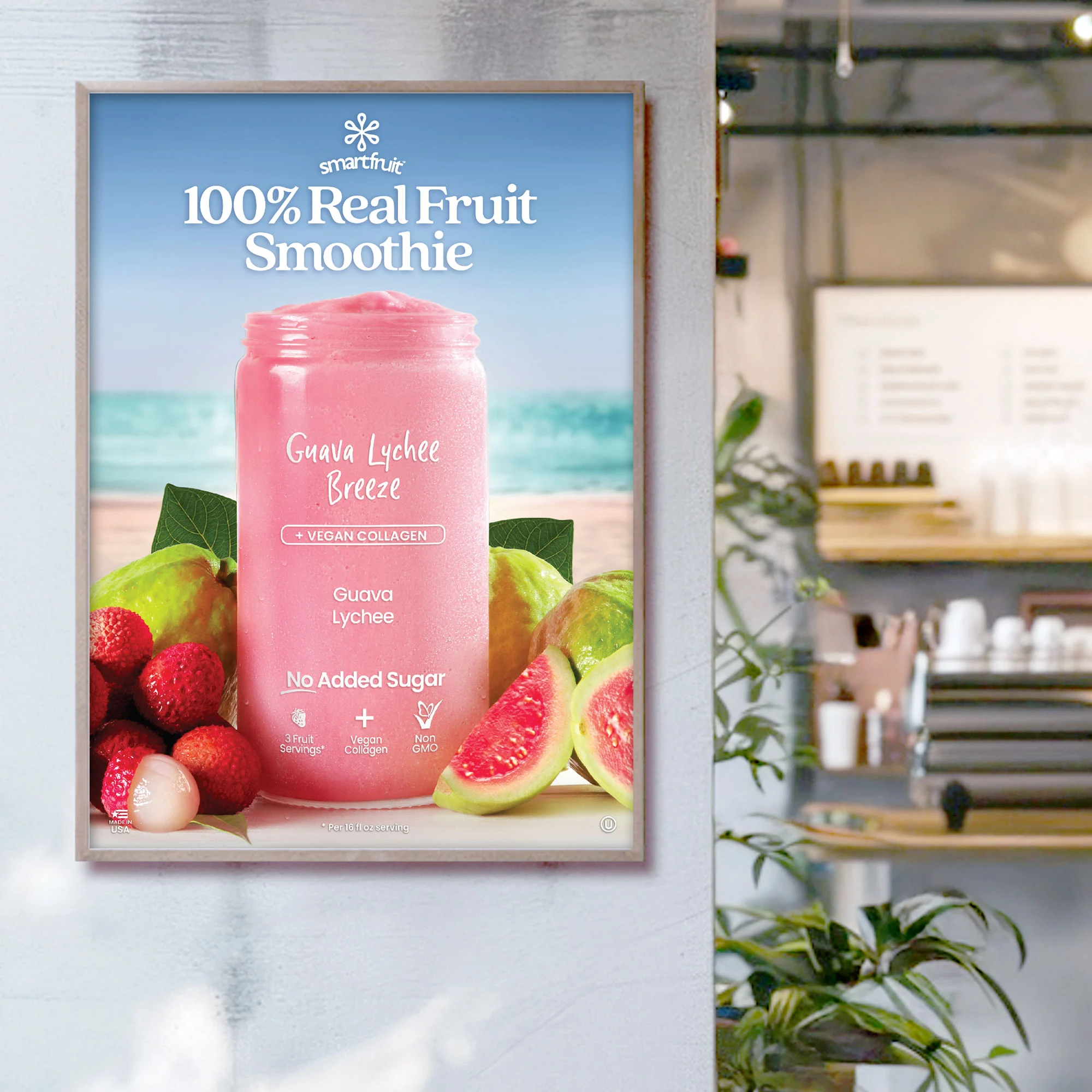 Guava Lychee Breeze flavor poster